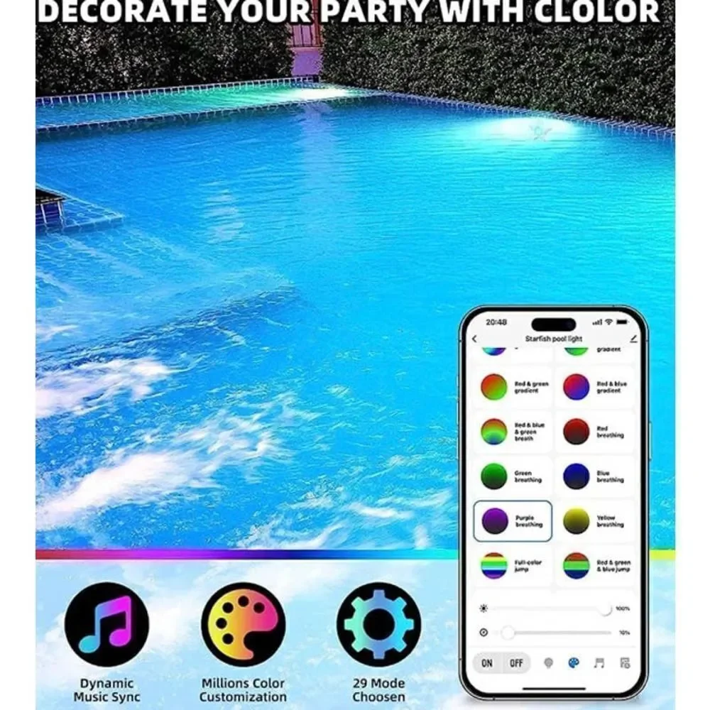 Starfish LED pool light